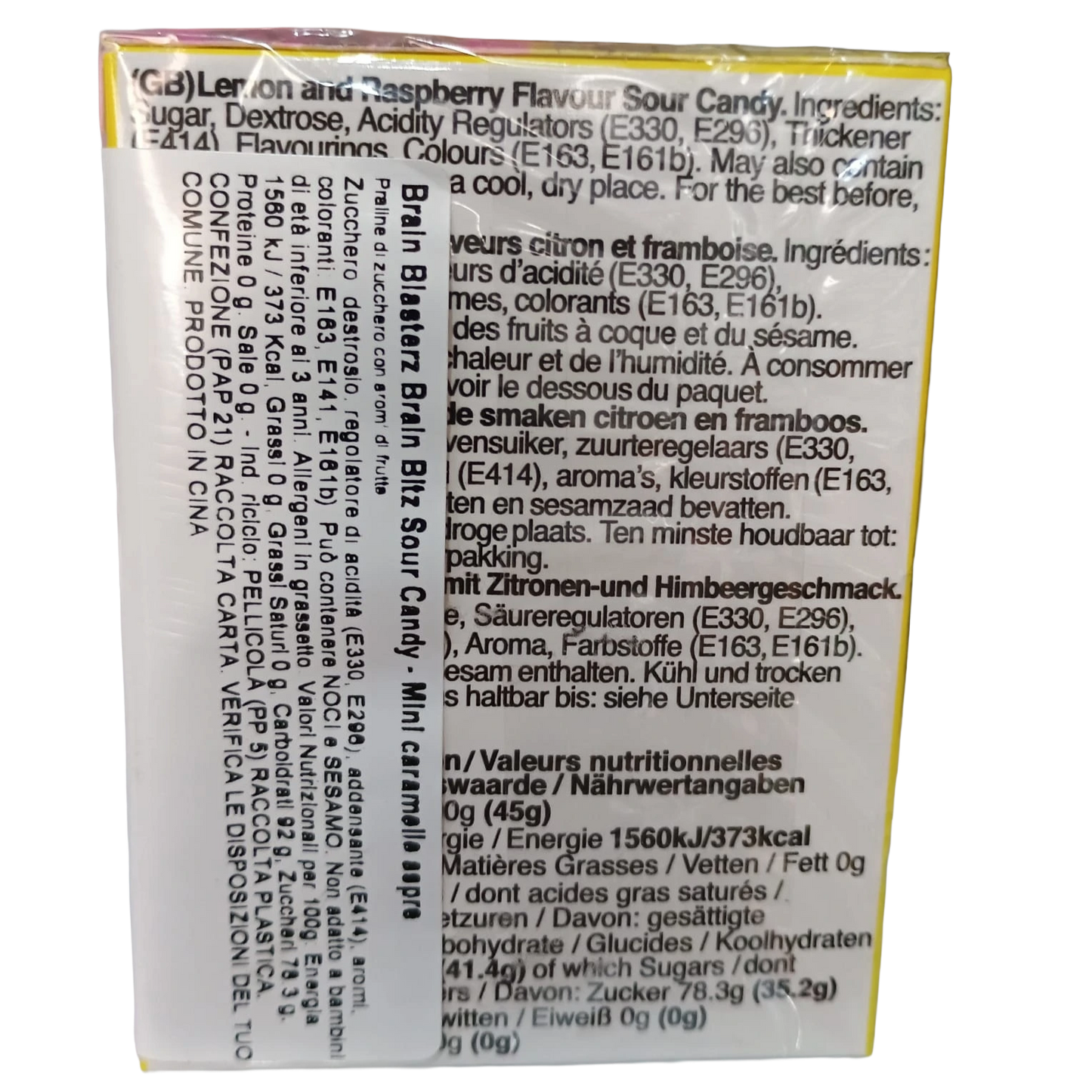 🍏🍓 BRAIN BLASTERZ BRAIN BITZ SOUR CANDY – MELA VERDE & FRAGOLA 💣