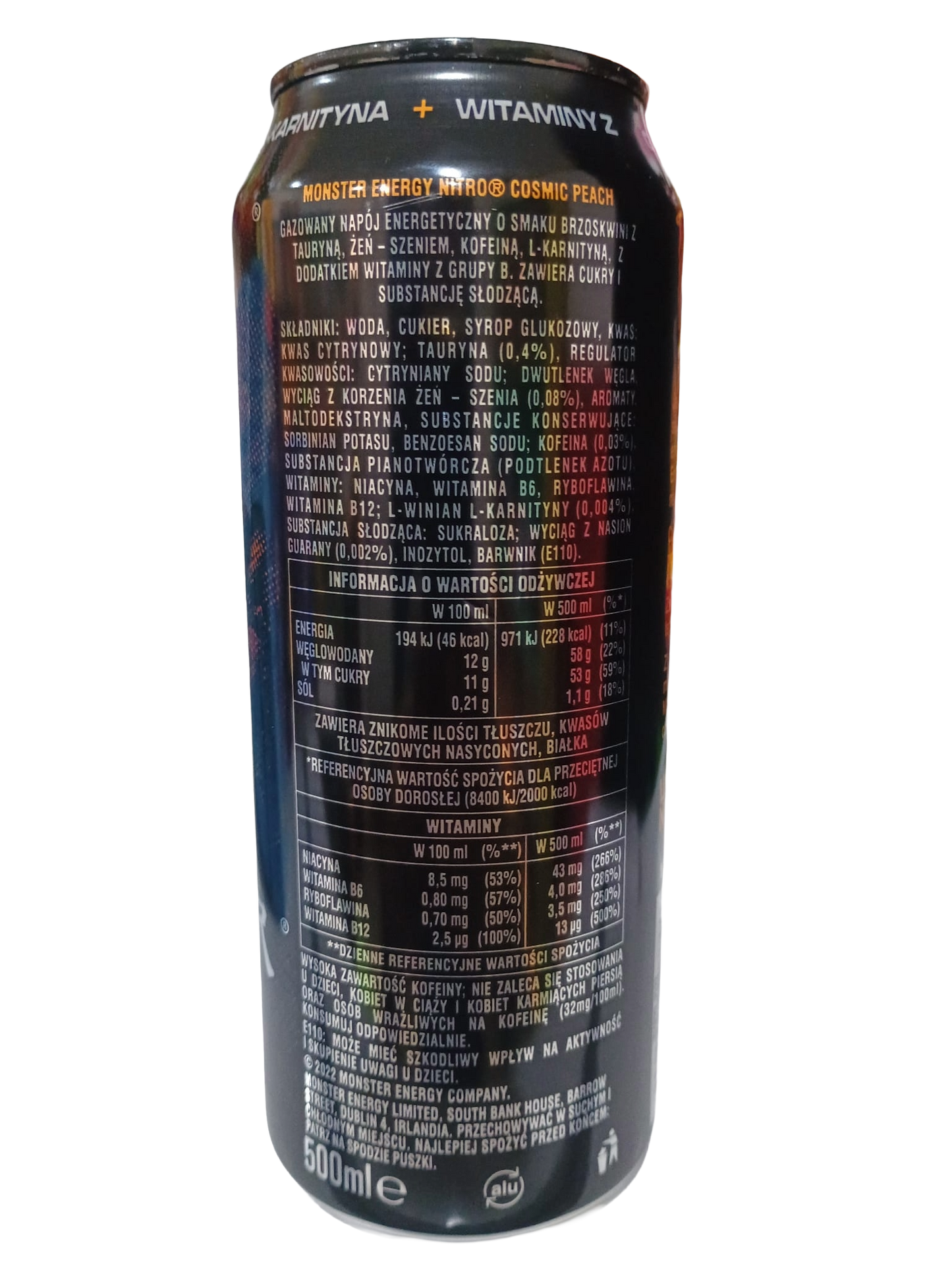 🚀🍑 MONSTER NITRO COSMIC PEACH (EU)(500 ML) ⚡✨