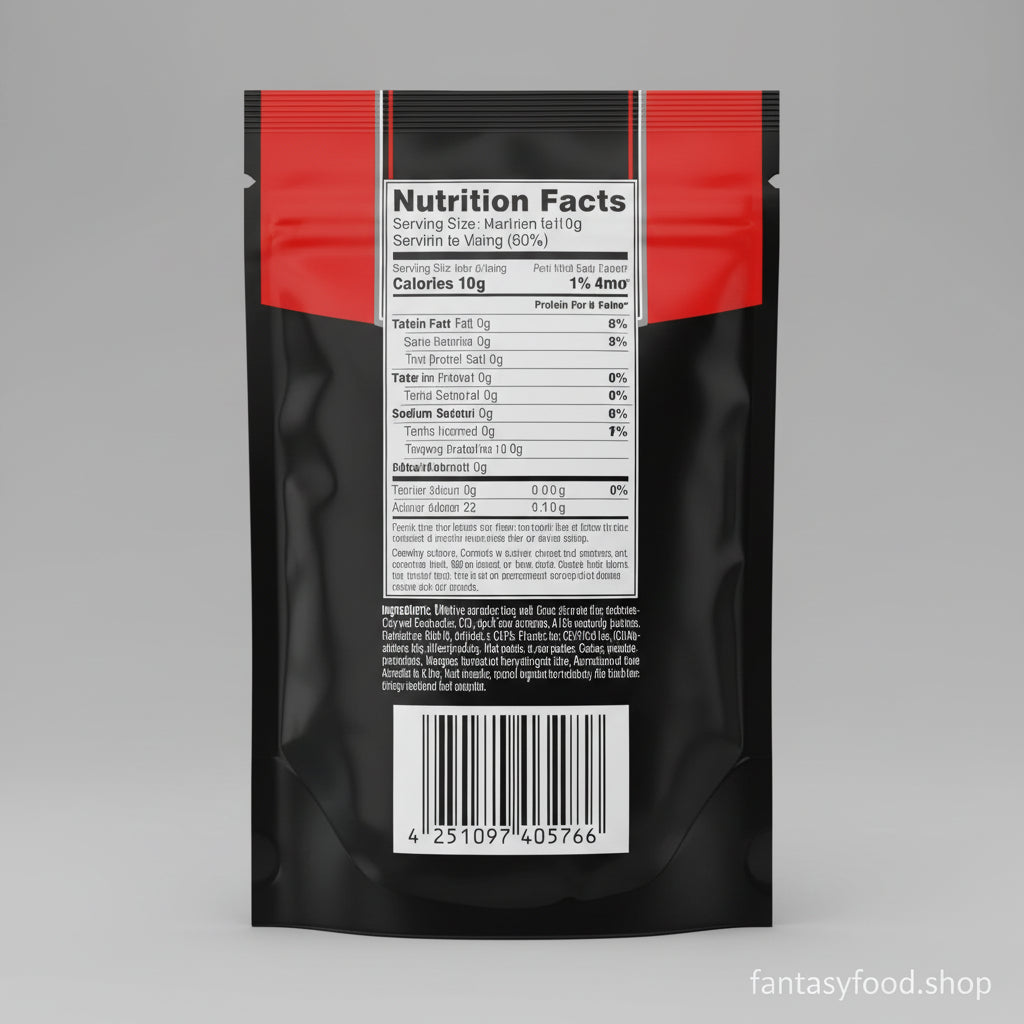 Etichetta valori nutrizionali Jack Link's Beef Jerky
