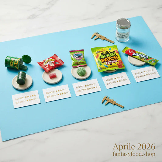 Top 5 migliori caramelle acide 2026: confronto Toxic Waste, Warheads, Brain Blasterz, Sour Patch Extreme e Airheads con rating acidità.