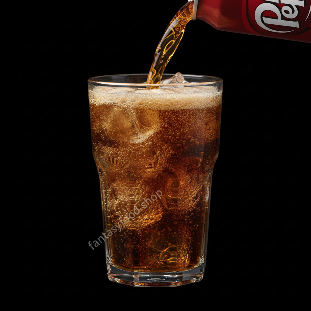 Macro Logo	Primo piano strettissimo sul logo "Dr Pepper" per evidenziare l'autenticità del brand.