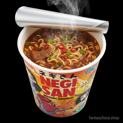 Negisan Cup Noodle One Piece al manzo pronto con noodles e brodo caldo