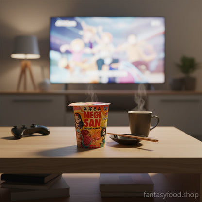 Negisan Cup Noodle One Piece al manzo durante visione anime o sessione gaming