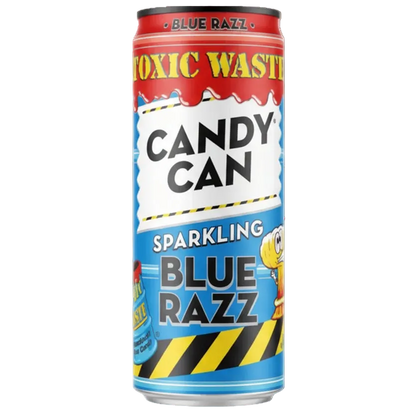 TOXIC WASTE CANDY CAN BLUE RAZZ 330ml  bevanda frizzante aspra al lampone blu