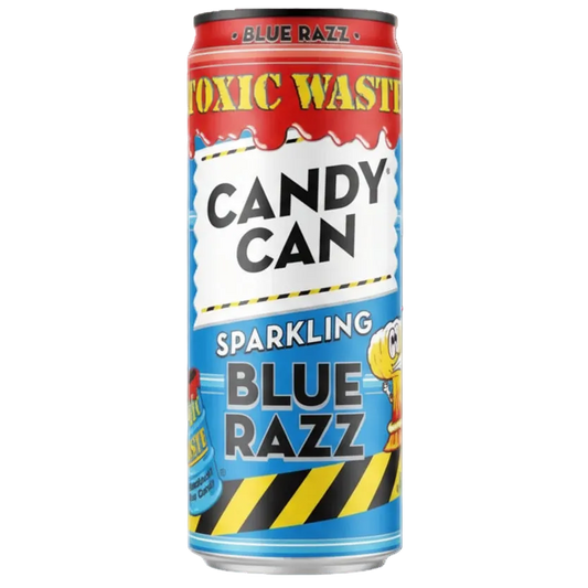 TOXIC WASTE CANDY CAN BLUE RAZZ 330ml  bevanda frizzante aspra al lampone blu