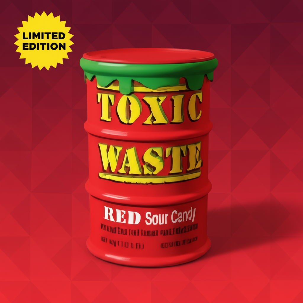 ❤️🔥 TOXIC WASTE RED DRUM – CARAMELLE ASPRE ALLA FRUTTA (USA)