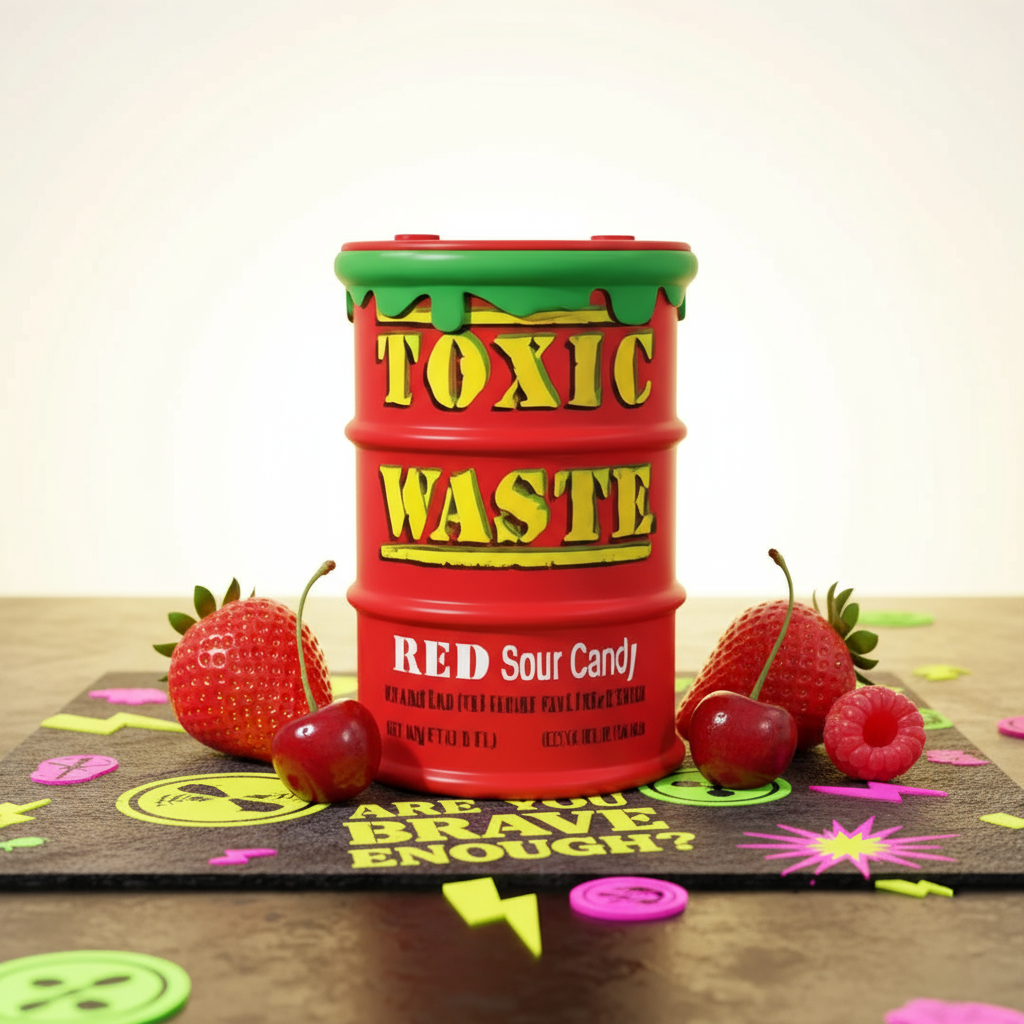 ❤️🔥 TOXIC WASTE RED DRUM – CARAMELLE ASPRE ALLA FRUTTA (USA)