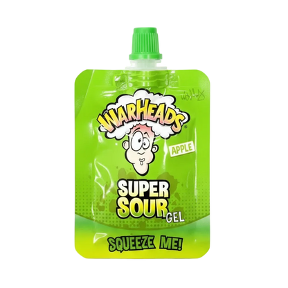 Tubetto Warheads Apple Super Sour Gel 20g, gel mela verde