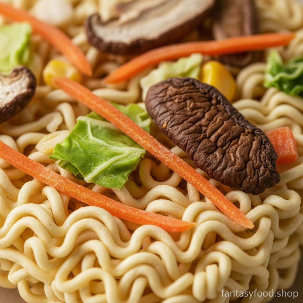 verdure disidratate nel ramen istantaneo