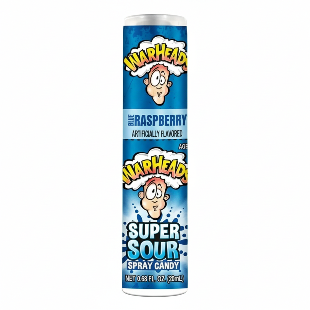 WARHEADS SUPER SOUR SPRAY – LAMPONE BLU (USA)