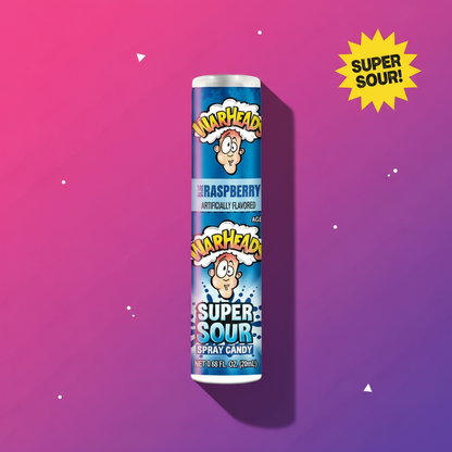 💙 WARHEADS SUPER SOUR SPRAY – LAMPONE BLU (USA)