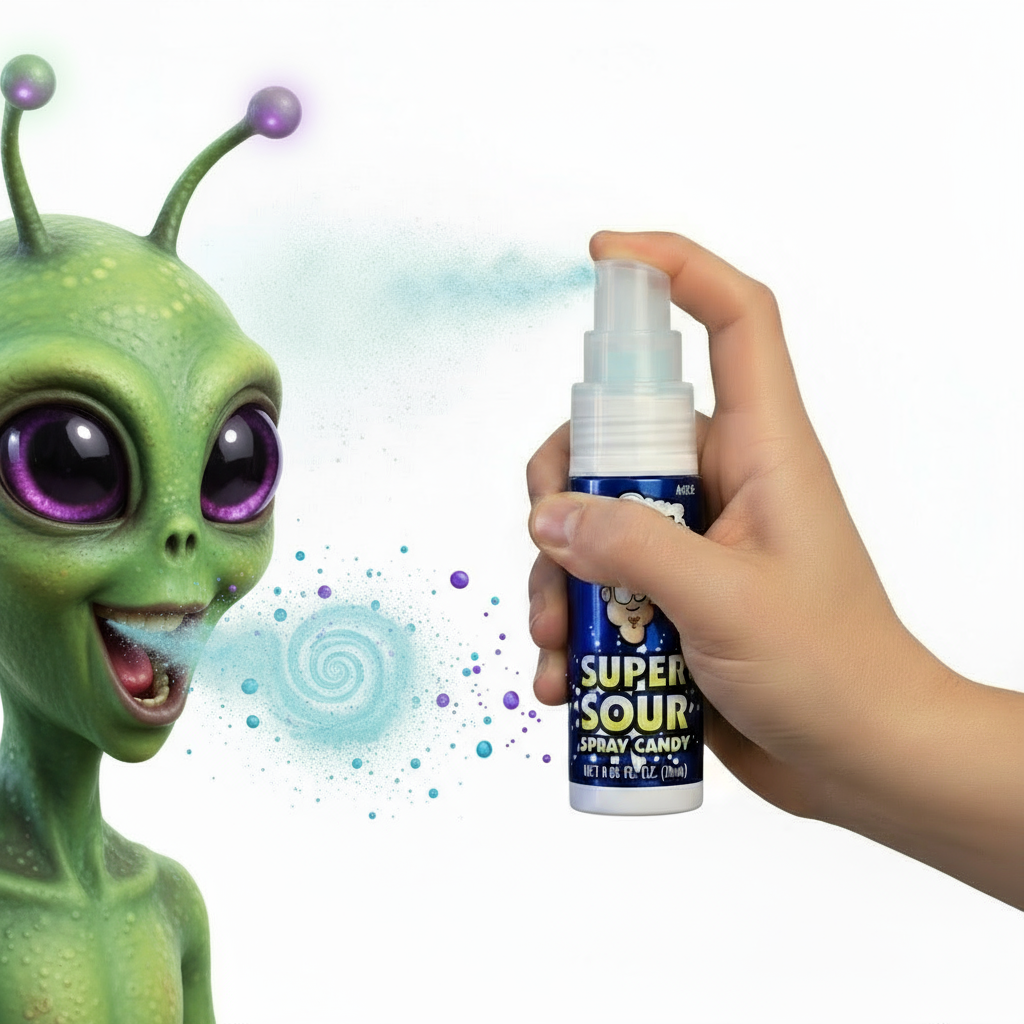 💙 WARHEADS SUPER SOUR SPRAY – LAMPONE BLU (USA)