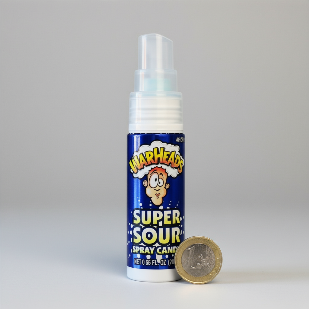 💙 WARHEADS SUPER SOUR SPRAY – LAMPONE BLU (USA)