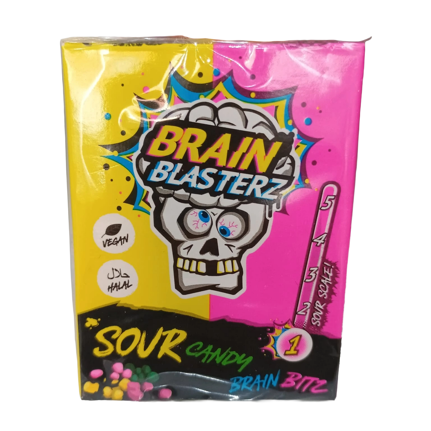 🍋🫐 BRAIN BLASTERZ BRAIN BITZ SOUR CANDY – LIMONE & LAMPONE  💣