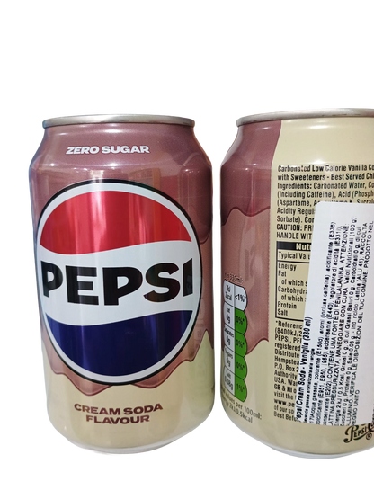 🥤 PEPSI CREAM SODA - VANIGLIA (330ML) 🇬🇧