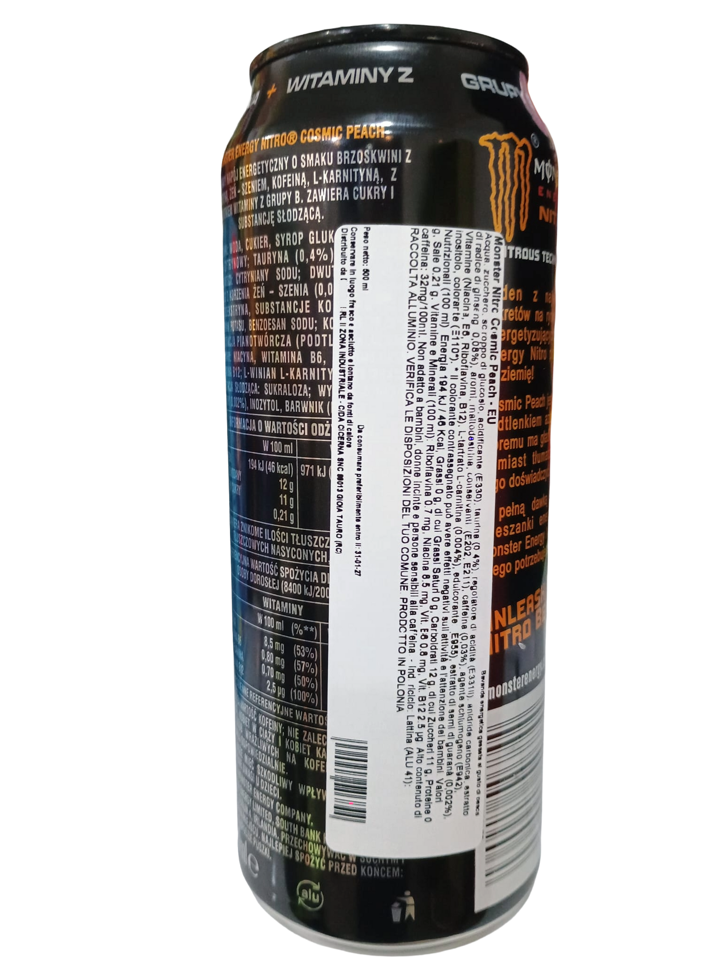 🚀🍑 MONSTER NITRO COSMIC PEACH (EU)(500 ML) ⚡✨