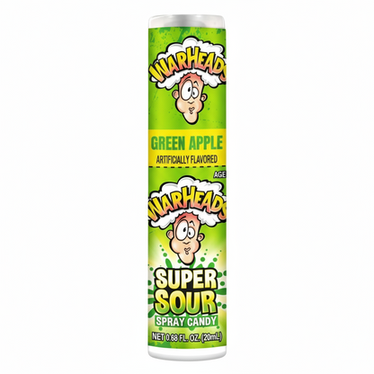 🍏 WARHEADS SUPER SOUR SPRAY – MELA VERDE ESPLOSIVA (USA)