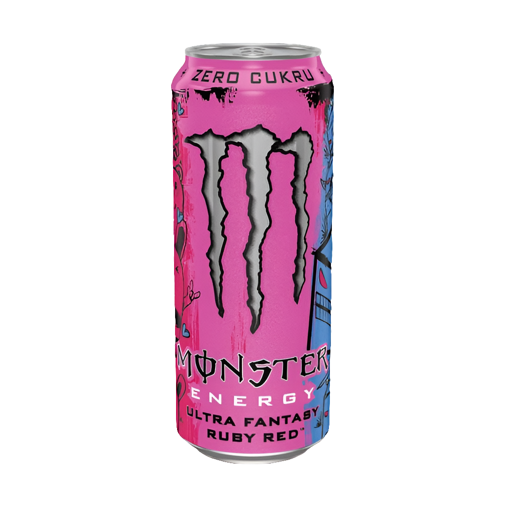 🧡 MONSTER ENERGY ULTRA  FANTASY RUBY RED – EU (500 ML)⚡
