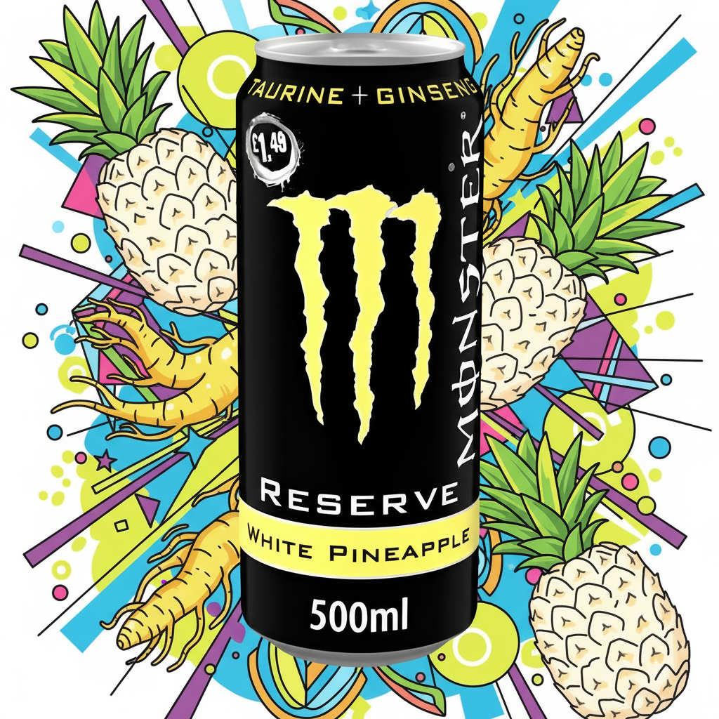🧡 MONSTER RESERVE WHITE PINEAPPLE UK (500 ML)⚡ENERGIA TROPICALE