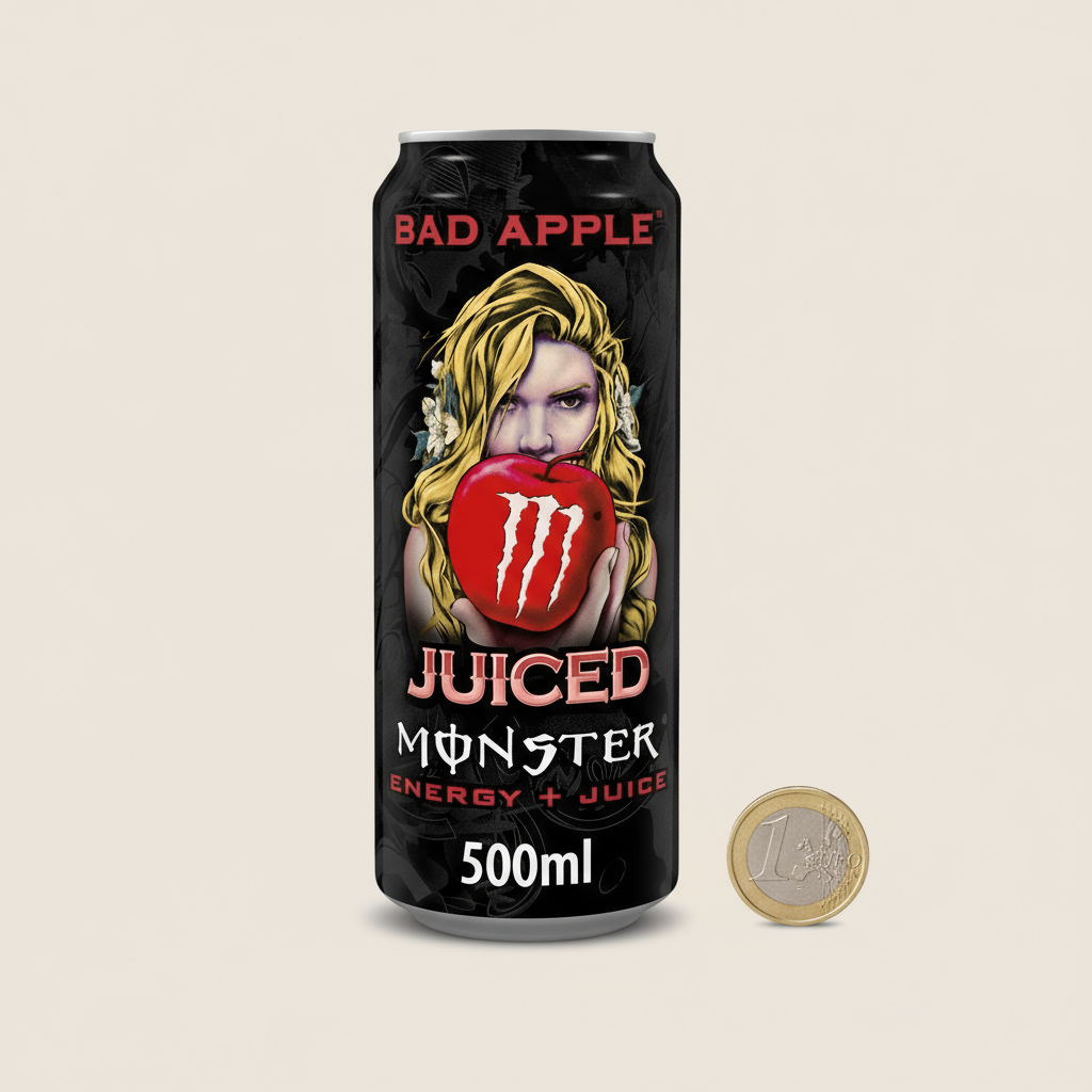 🍏💀 MONSTER ENERGY BAD APPLE – MELA ACIDA (500 ML )EU⚡