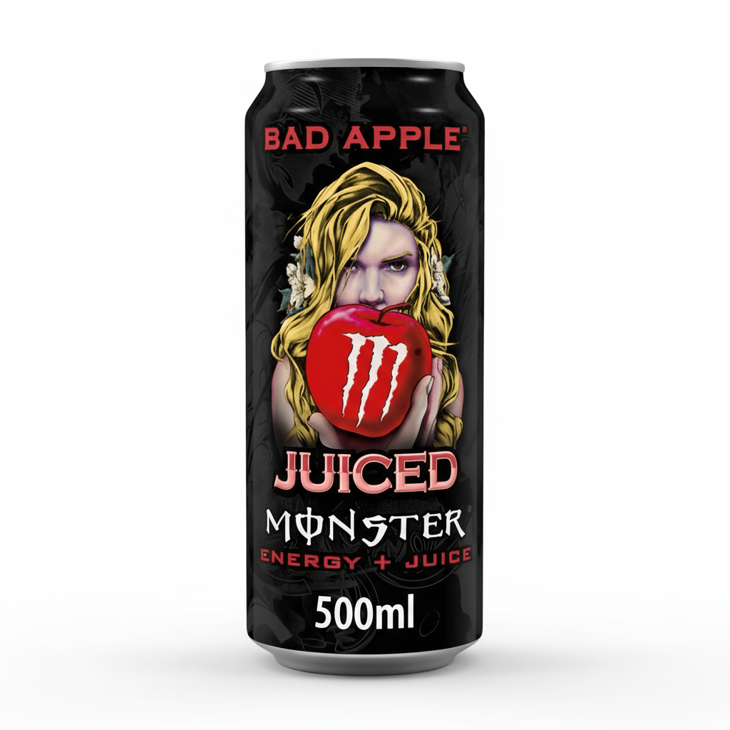 🍏💀 MONSTER ENERGY BAD APPLE – MELA ACIDA (500 ML )EU⚡