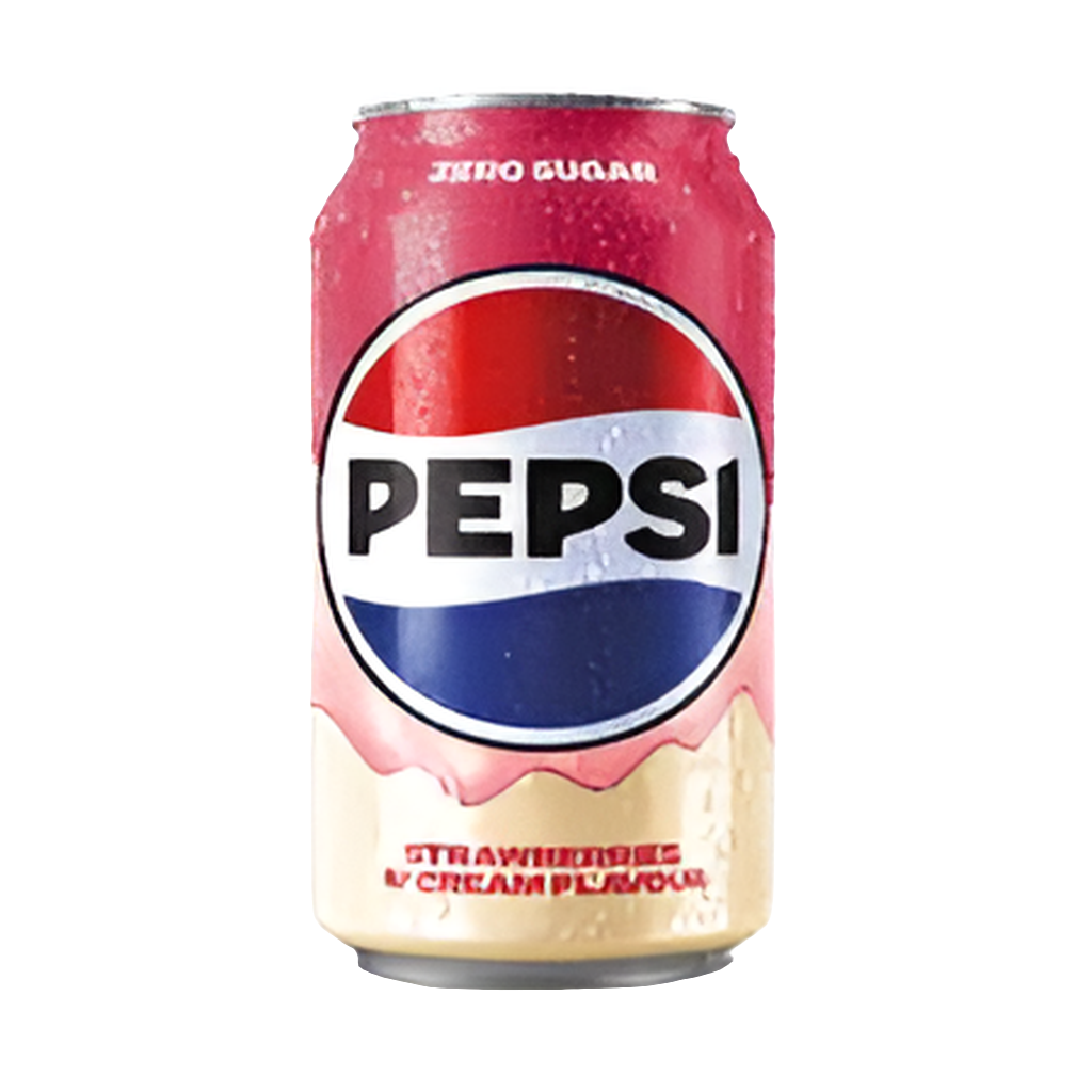 PEPSI STRAWBERRIES & CREAM FLAVOUR   FRAGOLA & PANNA (330 ML) 🇬🇧