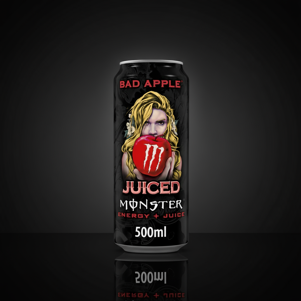 🍏💀 MONSTER ENERGY BAD APPLE – MELA ACIDA (500 ML )EU⚡
