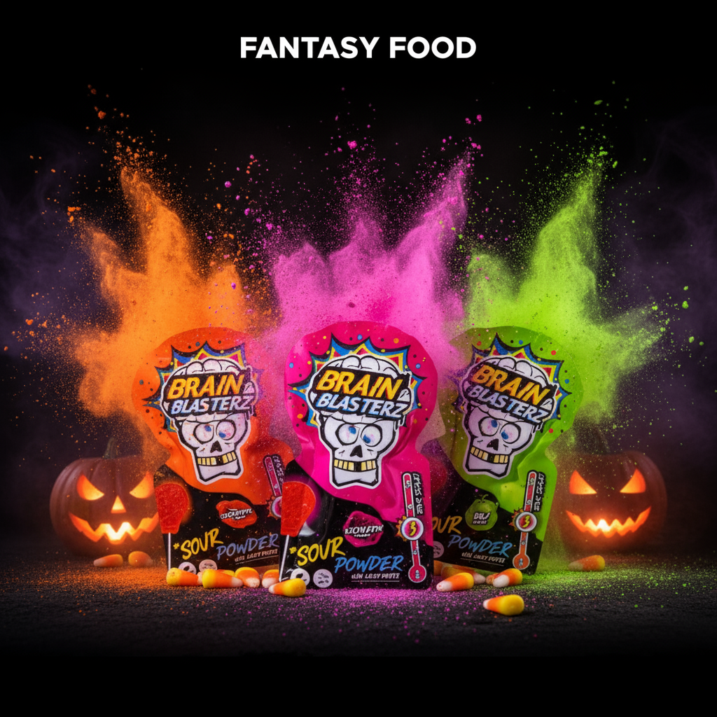 🍭 BRAIN BLASTERZ SOUR POWDER LOLLY DIPPER – LOlliPOP CON POLVERINA