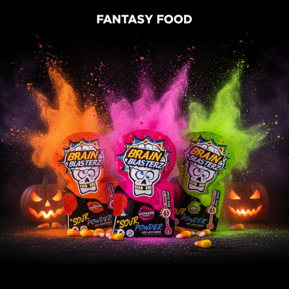 🍭 BRAIN BLASTERZ SOUR POWDER LOLLY DIPPER – LOlliPOP CON POLVERINA