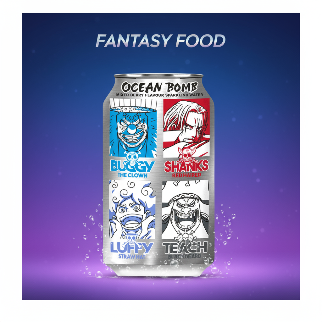 🏴‍☠️ ONE PIECE 4 IMPERATORI - FRUTTI DI BOSCO (330ML) 🍇