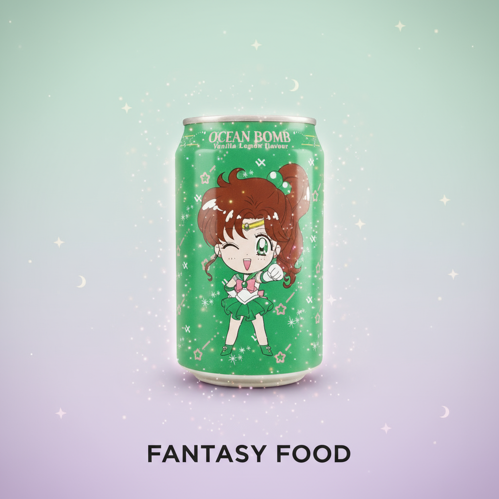 💚 OCEAN BOMB SAILOR JUPITER – BEVANDA FRIZZANTE VANIGLIA & LIMONE (TAIWAN)