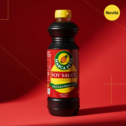 🥢 MARCA PIÑA – SALSA DI SOIA FILIPPINA 🇵🇭 (500ml)