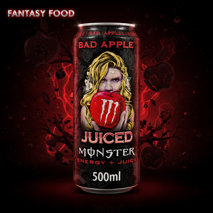 🍏💀 MONSTER ENERGY BAD APPLE – MELA ACIDA (500 ML )EU⚡