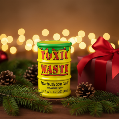 ☣️  TOXIC WASTE YELLOW EXTREME SOUR CANDY IL CLASSICO ACIDO (USA) 💛