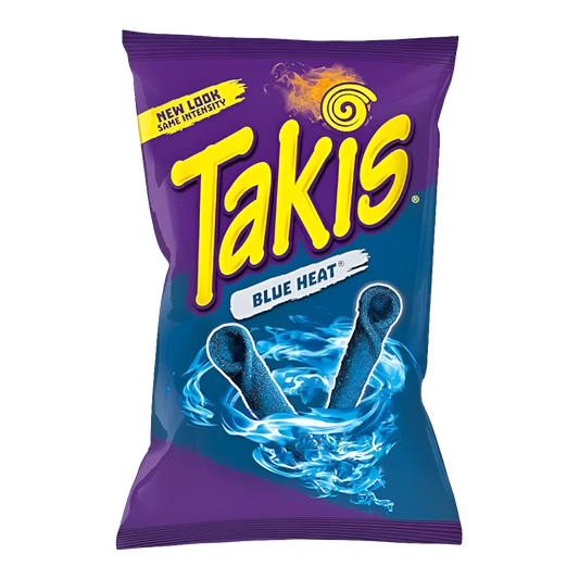🔥 TAKIS BLUE HEAT 90G (MESSICO)   SNACK PICCANTE AL GUSTO ESTREMO 🔵🌶️