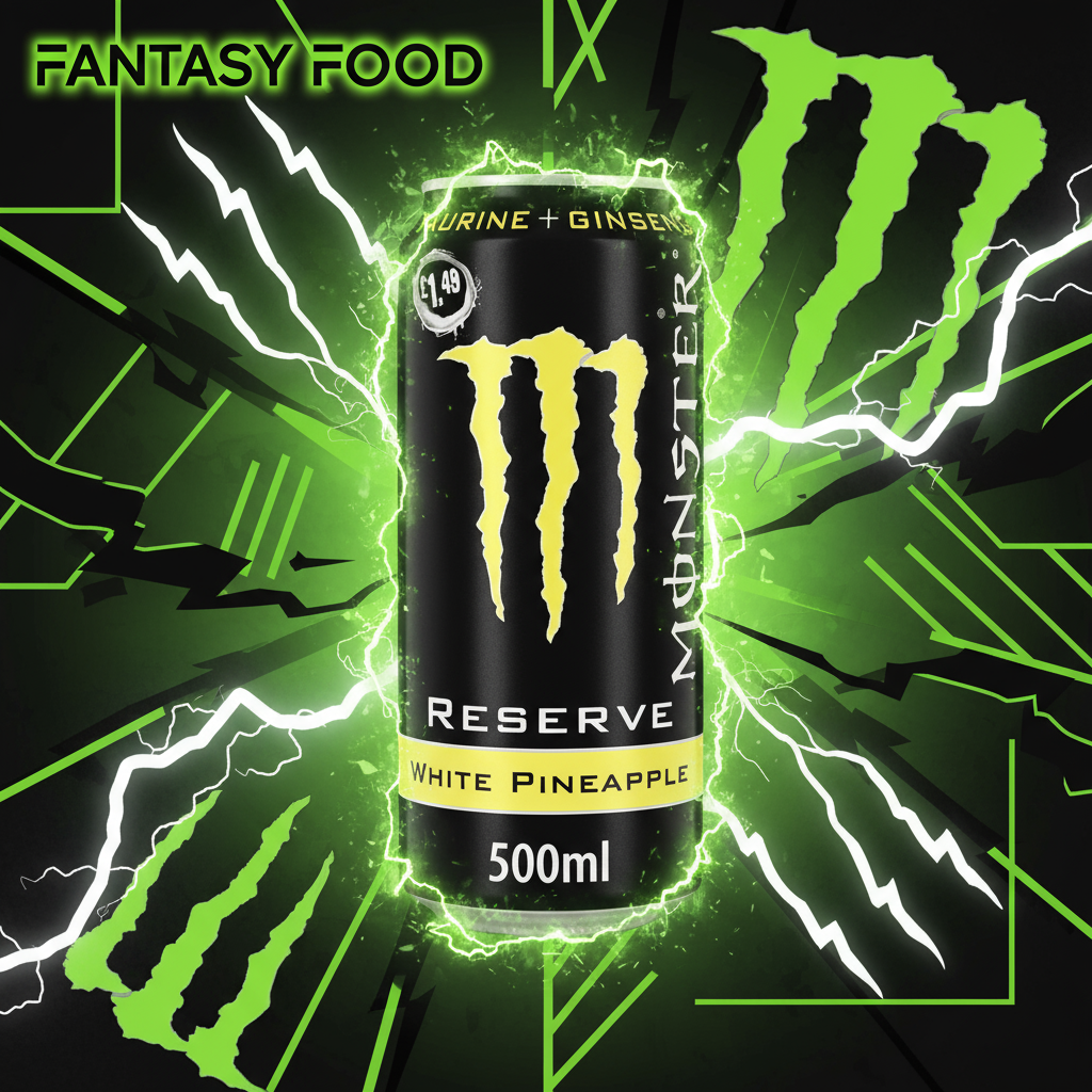 🧡 MONSTER RESERVE WHITE PINEAPPLE UK (500 ML)⚡ENERGIA TROPICALE