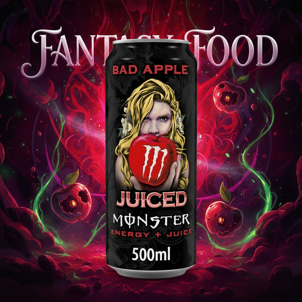 🍏💀 MONSTER ENERGY BAD APPLE – MELA ACIDA (500 ML )EU⚡