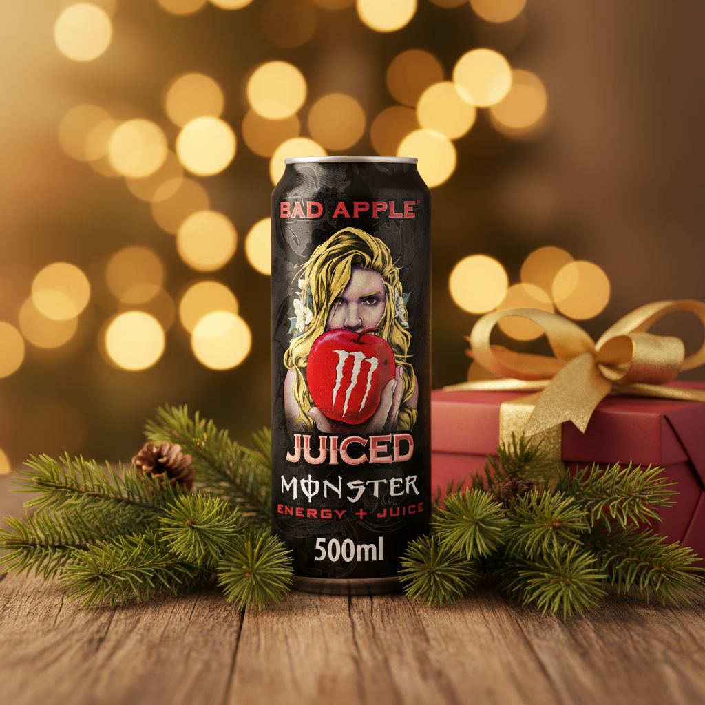 🍏💀 MONSTER ENERGY BAD APPLE – MELA ACIDA (500 ML )EU⚡