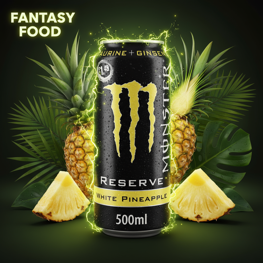 🧡 MONSTER RESERVE WHITE PINEAPPLE UK (500 ML)⚡ENERGIA TROPICALE