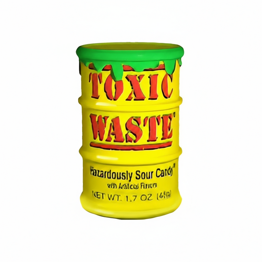 ☣️  TOXIC WASTE YELLOW EXTREME SOUR CANDY IL CLASSICO ACIDO (USA) 💛