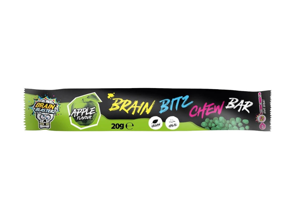 Brain Blasterz Bitz Chew Bar Mela Verde 20g