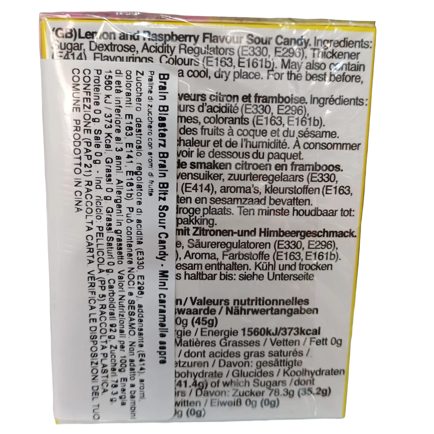 🍋🫐 BRAIN BLASTERZ BRAIN BITZ SOUR CANDY – LIMONE & LAMPONE  💣