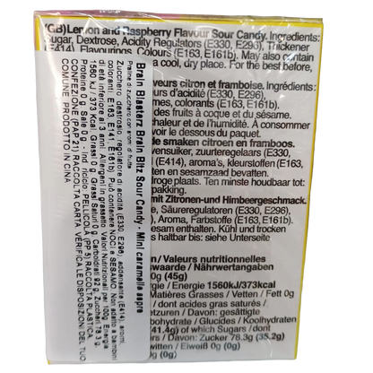 🍋🫐 BRAIN BLASTERZ BRAIN BITZ SOUR CANDY – LIMONE & LAMPONE  💣