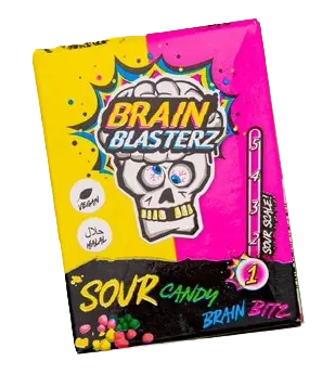 🍋🫐 BRAIN BLASTERZ BRAIN BITZ SOUR CANDY – LIMONE & LAMPONE  💣