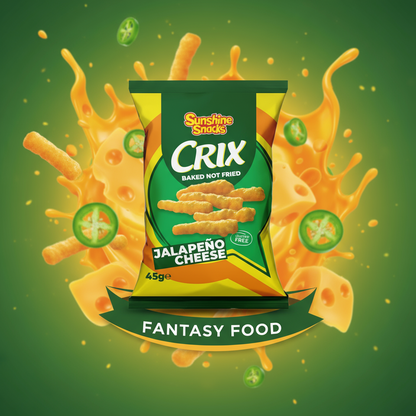 CRIX – JALAPEÑO CHEESE 🌽🧀🌶️ SNACK DI MAIS (45G) [USA]