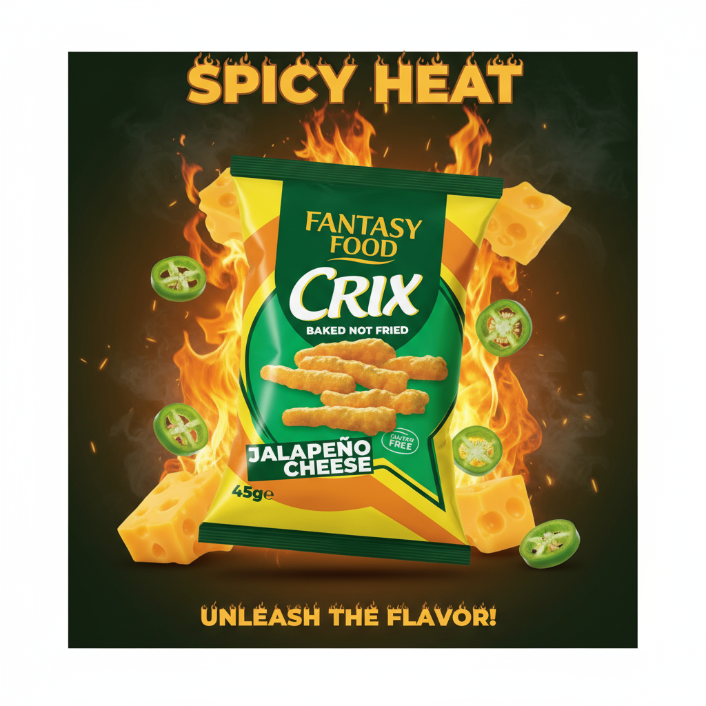 CRIX – JALAPEÑO CHEESE 🌽🧀🌶️ SNACK DI MAIS (45G) [USA]