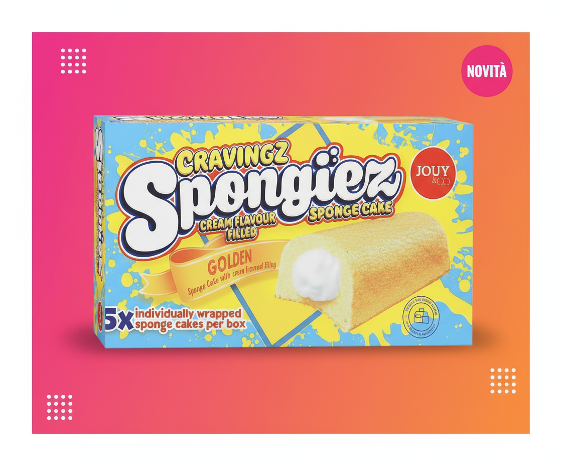 🍓 JOUY & CO CRAVINGZ SPONGIEZ – MERENDINE SOFFICI ALLA PANNA (NL)