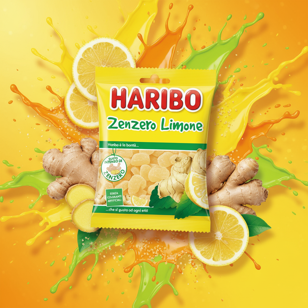 🍬HARIBO – ZENZERO & LIMONE (GUSTO INTENSO) – 100G