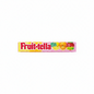 Caramelle quadrate gommose FRUITTELLA Vegan al gusto di Arancia, Limone e Fragola, con succo di frutta vero. Confezione con incarto sigillato che mostra le tre varianti di caramelle colorate. Vegan e senza gelatina.