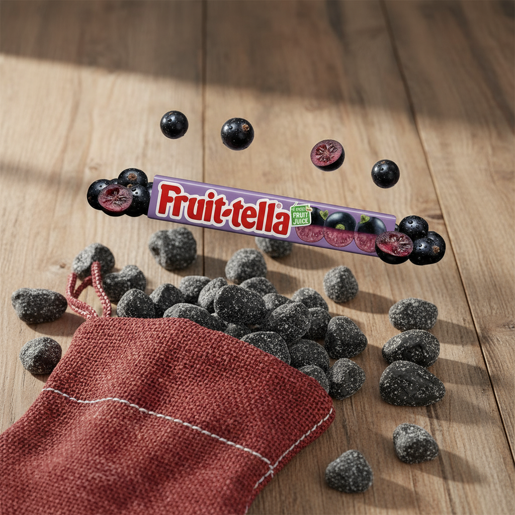 🍇 FRUITTELLA BLACKCURRANT FOR VEGANS – 🇳🇱 (41G) 🌿